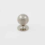 Nickel ribbed knob