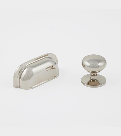 Polished nickel knob