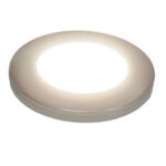 Under wall unit round light